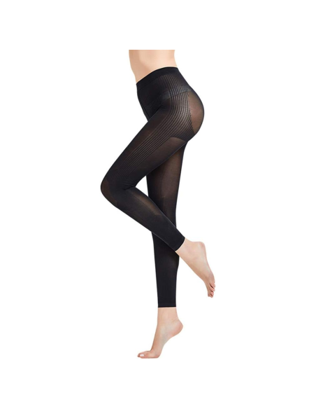 Leggings snellente contenitivo microfibra modellante con rinforzi silhouette