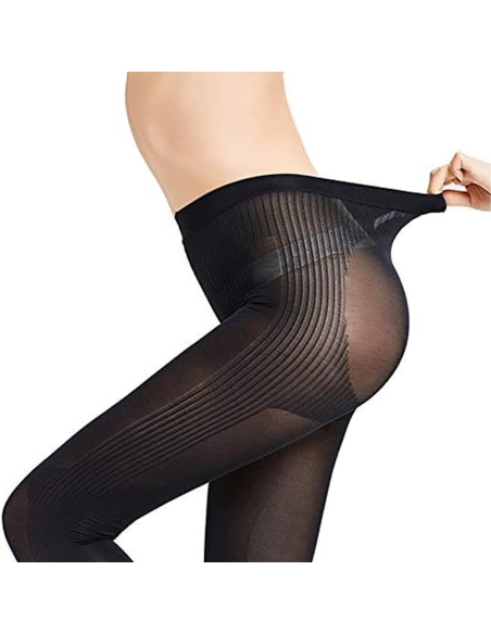 Leggings snellente contenitivo microfibra modellante con rinforzi silhouette