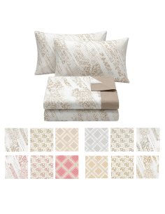 Completo per Letto Matrimoniale con Motivo Geometrico con...