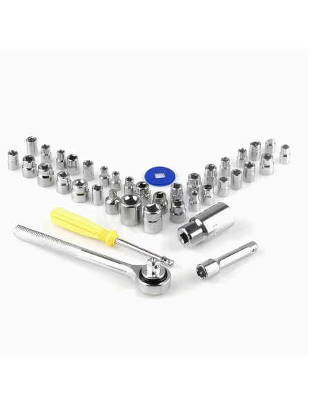 Set chiavi a bussola con cricchetto 40 pezzi da 3/8 e 1/4  con valigetta