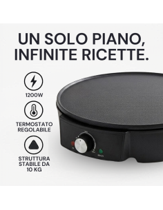 Piastra Elettrica De Maison 1200W con Termostato Placca... 2
