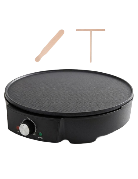 Piastra Elettrica De Maison 1200W con Termostato Placca 30 cm Antiaderente