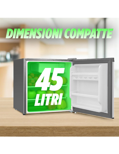 Mini Frigorifero 45lt Scomparto Refrigerante Frigo Bar Hotel Porta Reversibile