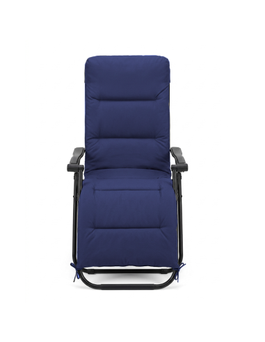Sedia Sdraio Pieghevole con Cuscino Gravità...