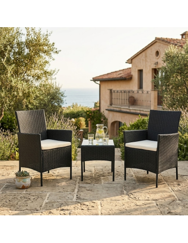 Set Malindi da Giardino con 2 Poltrone Cuscini...