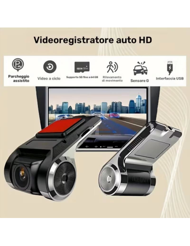 Dash Cam Auto 4K Telecamera per Auto ADAS...