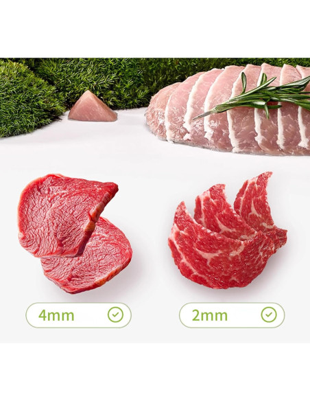 Affettatore Manuale per Carne Fresca Tagliacarne Multi Lama Acciaio Inox