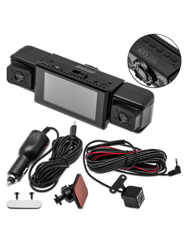 Dash Cam 4 Telecamere per Auto 4K DVR Q-CA720...