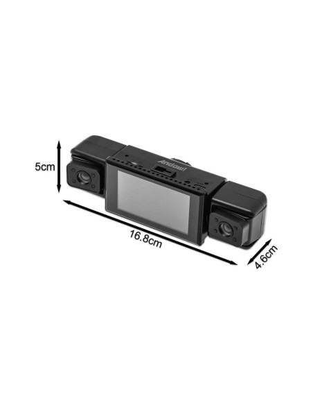 Dash Cam 4 Telecamere per Auto 4K DVR Q-CA720 Display 3.16" Visione Notturna