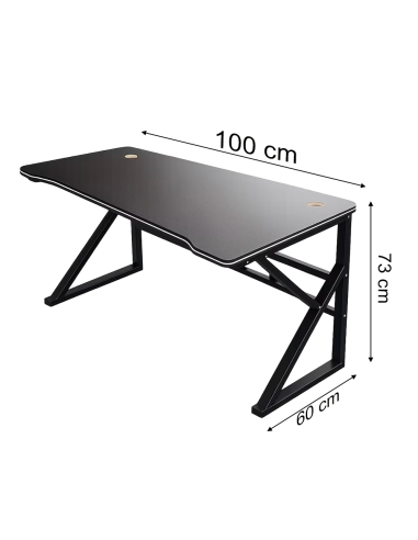 Scrivania Gaming Ergonomica Carbonio Doppio...