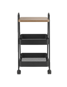 Carrello Multiuso 75x40x27 cm Carrellino Salvaspazio con Ruote e Cestelli