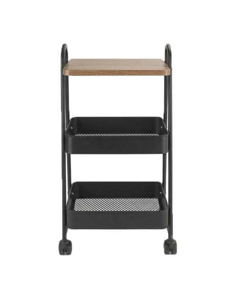 Carrello Multiuso 75x40x27 cm Carrellino Salvaspazio con Ruote e Cestelli