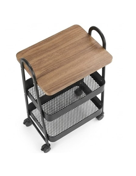 Carrello Multiuso 75x40x27 cm Carrellino Salvaspazio con Ruote e Cestelli