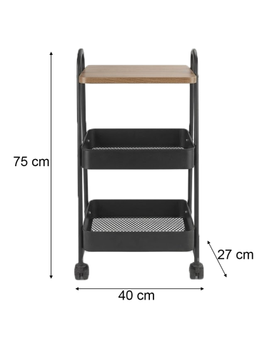 Carrello Multiuso 75x40x27 cm Carrellino...