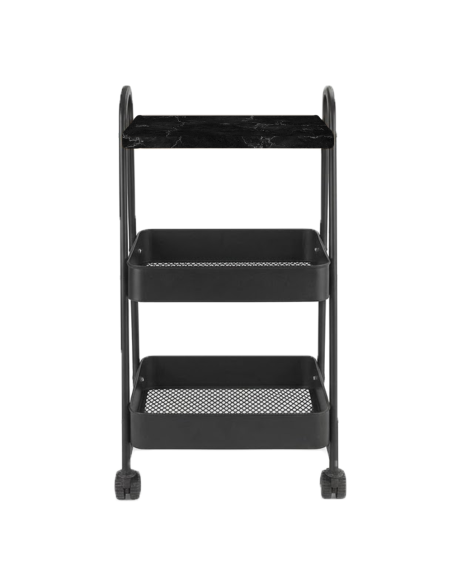 Carrello Multiuso 75x40x27 cm Carrellino Salvaspazio con Ruote e Cestelli
