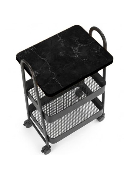 Carrello Multiuso 75x40x27 cm Carrellino Salvaspazio con Ruote e Cestelli