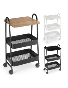 Carrello Multiuso 75x40x27 cm Carrellino Salvaspazio con...