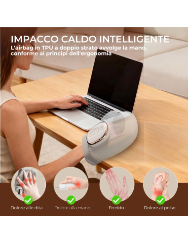 Massaggiatore Mani Compressione SMART HAND...