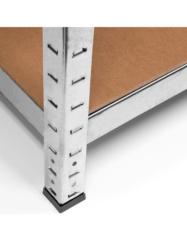 Set 2 pz Scaffale 5 Ripiani Metallo MDF...