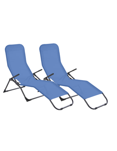 Set 2 Sdraio da Giardino in Texilene 823907...