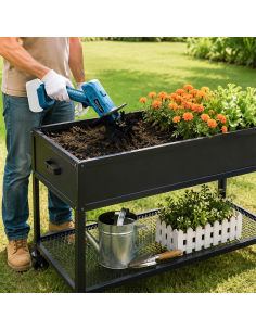 Motozappa a Batteria, 48V Motocoltivatore da Giardino con... 2