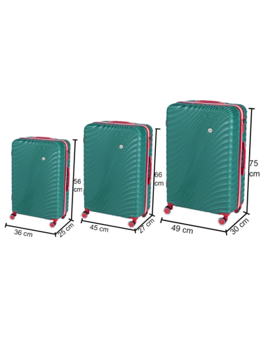 Set 3 Trolley Rigidi ENRICO COVERI Tris Valigie...