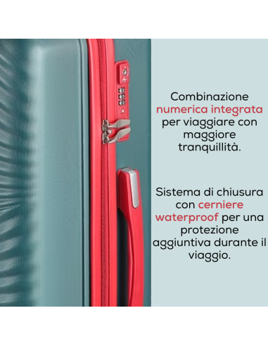 Set 3 Trolley Rigidi ENRICO COVERI Tris Valigie...