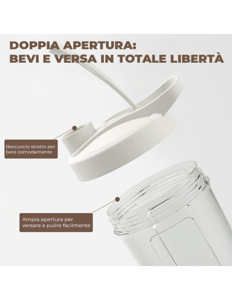 Shaker Elettrico Proteine USB Bottiglia Miscelatrice Automatica Graduata 1000ml