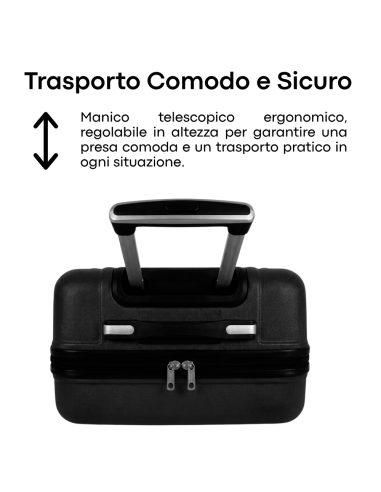 Set 4 Trolley Rigidi ENRICO COVERI Ruote...