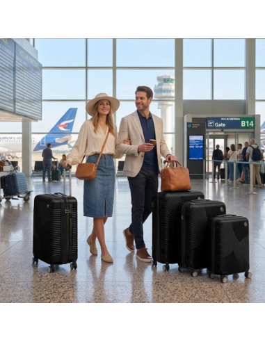 Set 4 Trolley Rigidi ENRICO COVERI Ruote...