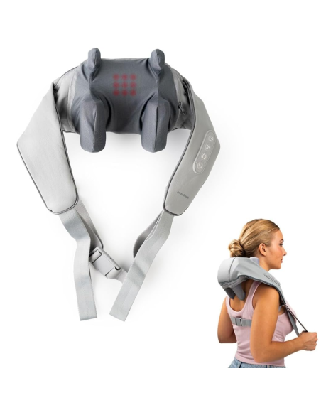 Massaggiatore Cervicale Elettrico Ricaricabile Collare Massaggiante Termico USB