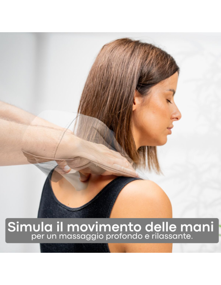 Massaggiatore Cervicale Elettrico Ricaricabile Collare Massaggiante Termico USB