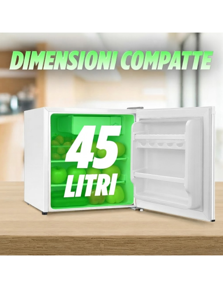 Mini Frigorifero 45lt Scomparto Refrigerante Frigo Bar Hotel Porta Reversibile