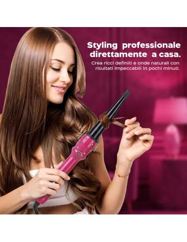 Arricciacapelli Conico Professionale 13-25 mm...