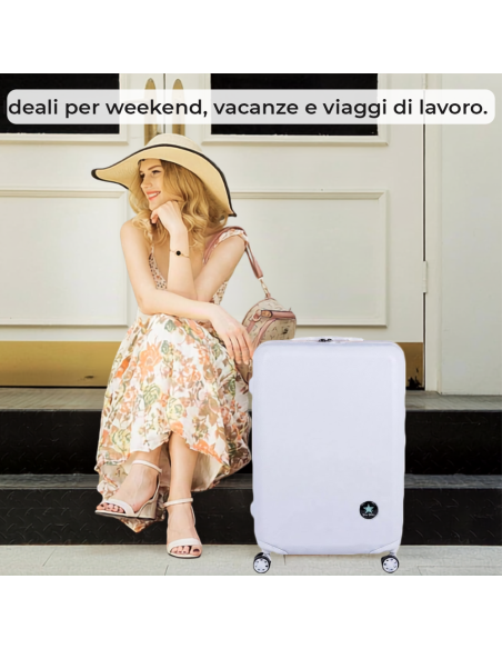Set 3 Valigie Rigide ABS Tris Trolley ENRICO COVERI Ruote 360 mod. MANAGER