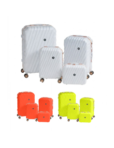 Set Valigie Rigide ABS 4 Pezzi con Beauty ENRICO COVERI...
