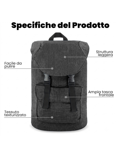 Zaino da Viaggio Bagaglio a Mano 41x30x16 cm...