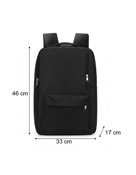Zaino Porta PC 46x33x17 cm da Viaggio Zaino Lavoro e Cabina con Fascia Trolley