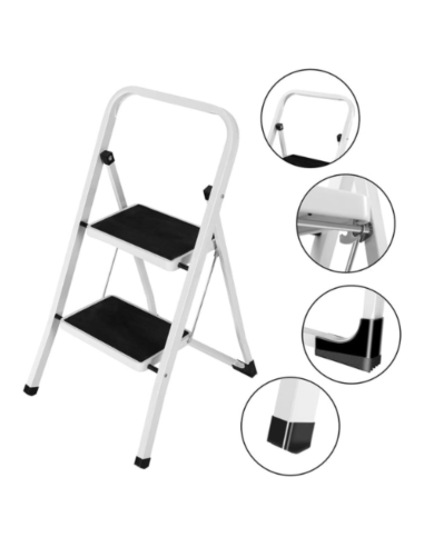Scaletta Pieghevole 2 Gradini Antiscivolo...