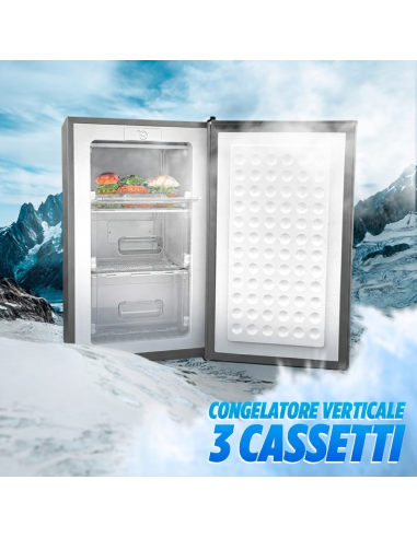 Congelatore Verticale 100L Staylux Freezer 3...