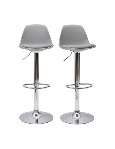 2 Pz Sgabello da Bar ROY Moderno Girevole 360...