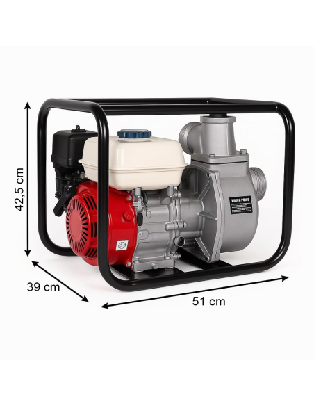 Motopompa a scoppio WP30X a benzina 3" autoadescante 6,5 HP 31 mt 4 TEMPI 60m3/h