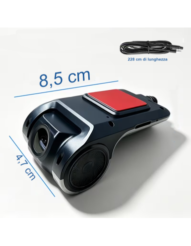 Dash Cam Auto 4K Telecamera per Auto ADAS...