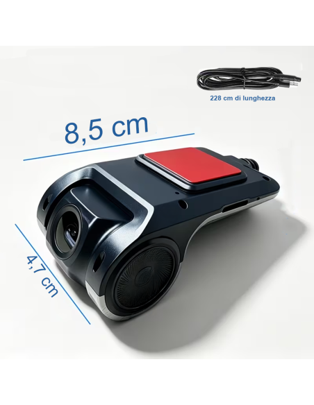 Dash Cam Auto 4K Telecamera per Auto ADAS G-Sensor Monitoraggio Parcheggio