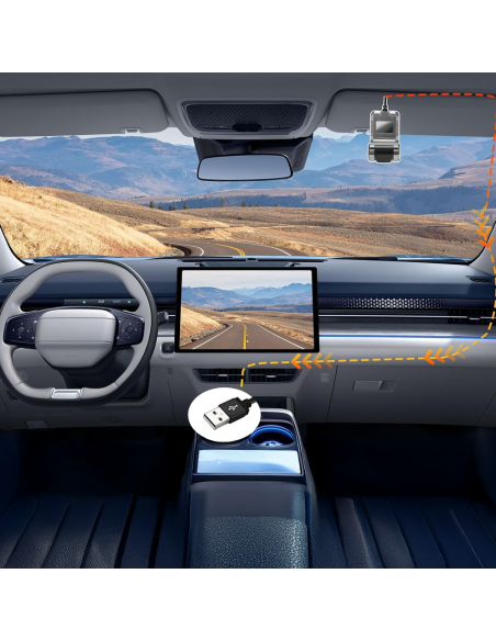Dash Cam Auto 4K Telecamera per Auto ADAS G-Sensor Monitoraggio Parcheggio