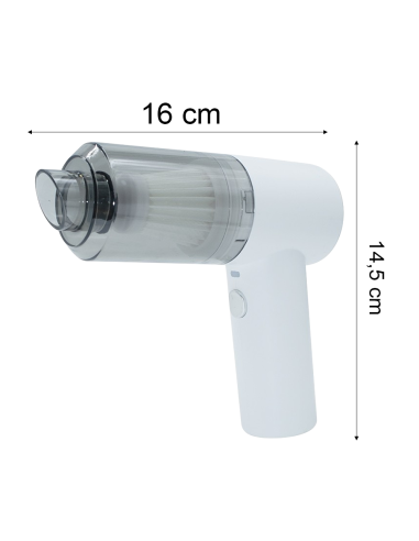 2pz Aspirapolvere portatile 111723 con luce led...