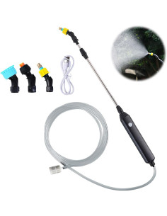Spruzzatore Elettrico per Piante 2400mAh con 3 Ugelli e...