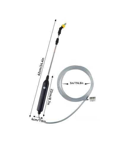 Spruzzatore Elettrico per Piante 2400mAh con 3...