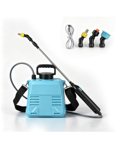 Spruzzatore Elettrico a Zaino 5L 1800mAh con 3 Ugelli e...