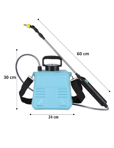 Spruzzatore Elettrico a Zaino 5L 1800mAh con 3...